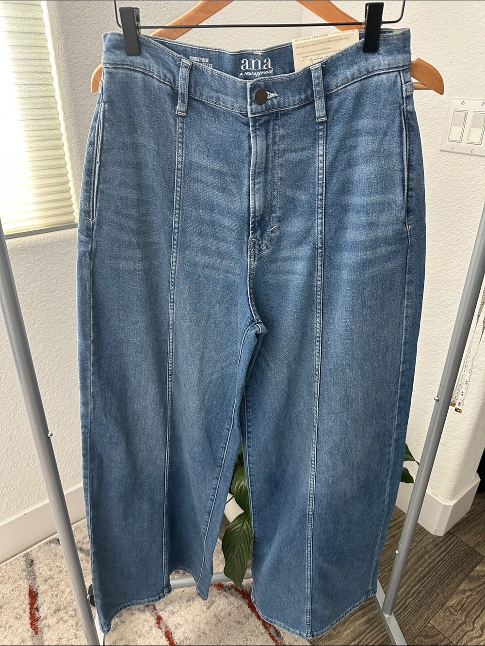 a.n.a Soft Drape Womens Wide Leg Jean